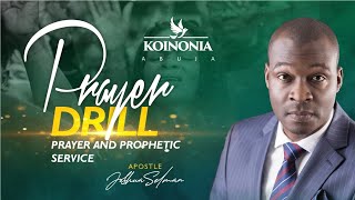 PRAYER DRILL PRAYER AND PROPHETIC SERVICE II KOINONIA SUNDAY SERVICE II03II10II2021 [upl. by Kama308]