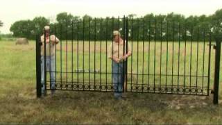 Driveway Gate Installation Video [upl. by Attebasile]