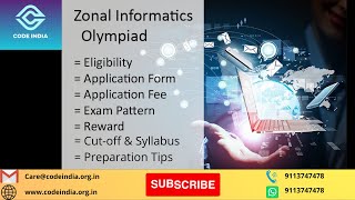 ZIOZonal Informatics OlympiadEligibility Exam Pattern Application Form Cutoff And Syllabus [upl. by Shaughn745]