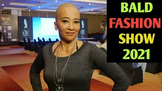 Headshave woman  Fashion show  Bald couple  Women Vlog 2021  Feedfit girl Richa [upl. by Cathrine574]