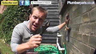 HOW TO CHANGE A FAULTY OUTSIDE TAP  Plumbing Tips [upl. by Eenrahc67]