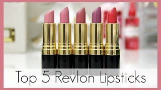 Top 5 Revlon Super Lustrous Lipsticks  erisaxo [upl. by Donald799]