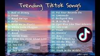 Tiktok Hits  Trending Tiktok Songs  WBM Lyrics [upl. by Kcirdled]