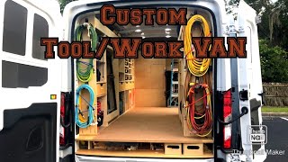 Custom Carpentry ToolWork Van  Designed amp Upfitted by Son of a Carpenter Inc [upl. by Auqinimod]