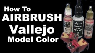 How to Airbrush Vallejo Model Color Tutorial [upl. by Iret]