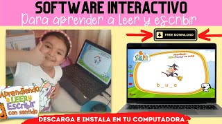 Software Educativo para aprender a leer y escribir 🖥️ para niños [upl. by Eiramoj]