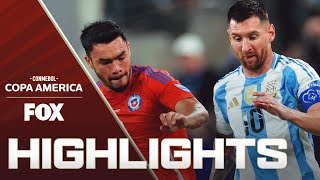 Chile vs Argentina Highlights  2024 Copa América [upl. by Akkim37]