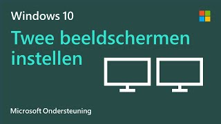 Meerdere beeldschermen instellen in Windows 10  Microsoft [upl. by Asiuqram538]