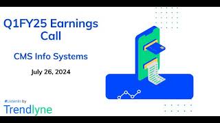 CMS Info Systems Earnings Call for Q1FY25 [upl. by Pickering306]