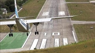 Dangerous Airport St Barth Landings and Departures  HD [upl. by Enos]