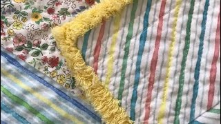 The Chenille Diamond Baby Quilt [upl. by Chamberlin]