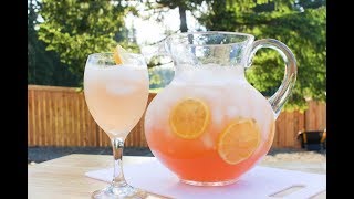 Pink Moscato Lemonade The Perfect Summer Drink  I Heart Recipes [upl. by Eitsrik90]