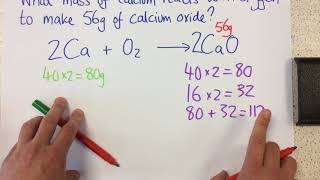 Calculating masses in reactions  p27 Chem [upl. by Wistrup]