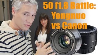 Canon vs Yongnuo 50mm f18 Save 60 on the Fantastic Plastic [upl. by Anitak]