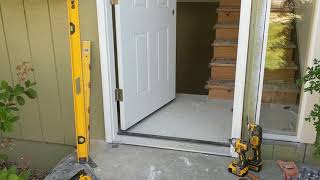 Jeld Wen Front Door Installation  Really crappy products and craftsmanship PART 1 [upl. by Nerti483]