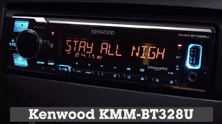 Kenwood KMMBT328U Display and Controls Demo  Crutchfield Video [upl. by Aneladdam]