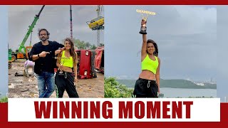 Khatron Ke Khiladi Made In India Update Nia Sharmas winning moment [upl. by Wilfreda817]