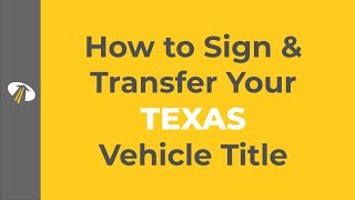 How to Sign Your Texas Title [upl. by Hills933]