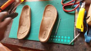 How to make slippers at home using Birkenstock footbed [upl. by Nahtaneoj]