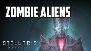 Abducting Alien Species and reanimating them as zombies in Stellaris Necroids 4x GSG Ep1 [upl. by Lyndsey]