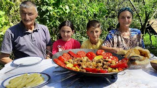 ONE DAY IN AZERBAIJANI VILLAGE  Rural Life in the Village of Azerbaijan  Village Cooking [upl. by Stelle]