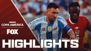 Argentina vs Canada Highlights  2024 Copa América  Semifinals [upl. by Berrie200]