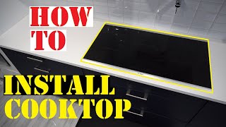 HOW TO INSTALL ELECTRIC AND INDUCTION COOKTOP [upl. by Marcela246]