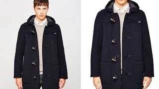 Gloverall Mid Length Check Duffle Coat Navy [upl. by Shoemaker]