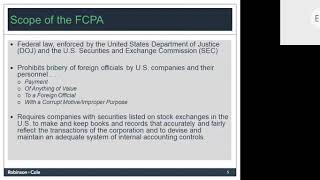 Foreign Corrupt Practices Act [upl. by Adabelle934]