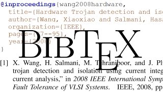 How to Generate References with LaTeX BibTeX [upl. by Maximilian]