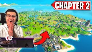 NEW Fortnite Chapter 2 Map LIVE REACTION [upl. by Phillip]