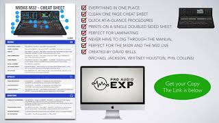 Midas M32 Cheat Sheet better than the user manual [upl. by Benson]