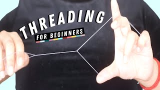 HOW TO THREAD EYEBROWS AT HOME tutorial  stepbystep thorough beginners guide for threading [upl. by Naujid245]