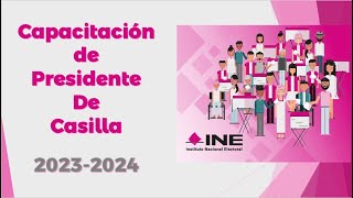 CAPACITACION PRESIDENTE INE 2024 [upl. by Eicaj]