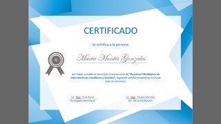 Ejemplo de certificado en Word [upl. by Fischer582]