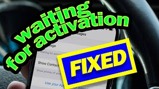 imessage waiting for activation fix [upl. by Tedra]