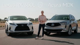 2021 Lexus RX 350L vs 2022 Acura MDX Review amp Comparison [upl. by Odrareve412]