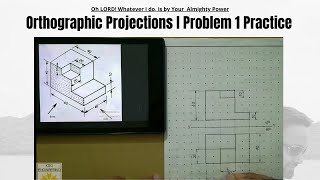 Orthographic Projections  orthographic projection in engineering drawing [upl. by Oidgime]