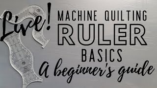 Machine Quilting with Rulers  The Beginner Basics [upl. by Anwad]