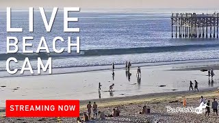 Live Surf Cam Pacific Beach Pier California [upl. by Skelly]