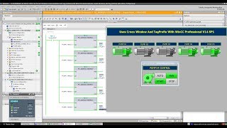 Part2 How do you use screen windows and TagPrefix with WinCC RT Professional TIA Portal V14 SP1 [upl. by Toogood]