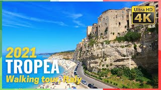 TROPEA Calabria Italy Walking tour 4k  Ultra HD [upl. by Adnarahs]