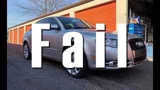 Audi 20t FSI camshaft adjuster failure noise [upl. by Anilas852]