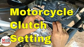 how to adjust a motorcycle clutch [upl. by Tracy694]