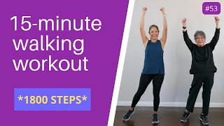 15 minute Walking Workout for Seniors Beginners [upl. by Betthezul]