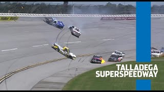 All the wrecks from Talladega Superspeedway  Extended Highlights [upl. by Nellak586]