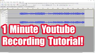 Recording Youtube Audio With Audacity Fast Tutorial [upl. by Sandell]