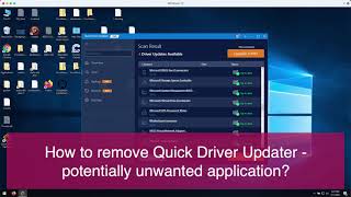 Quick Driver Updater removal instructions [upl. by Yenohtna427]