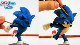 Como hacer a SONIC la película de plastilina  How to Sonic The Hedgehog in CLAY  DibujAme Un [upl. by Laurin680]