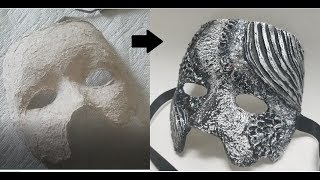 Venetian Mask  DIY from scratch 3D paper mask [upl. by Sremlahc324]